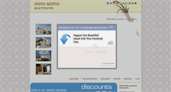 Desktop Screenshot of apartmentsannamaria.com